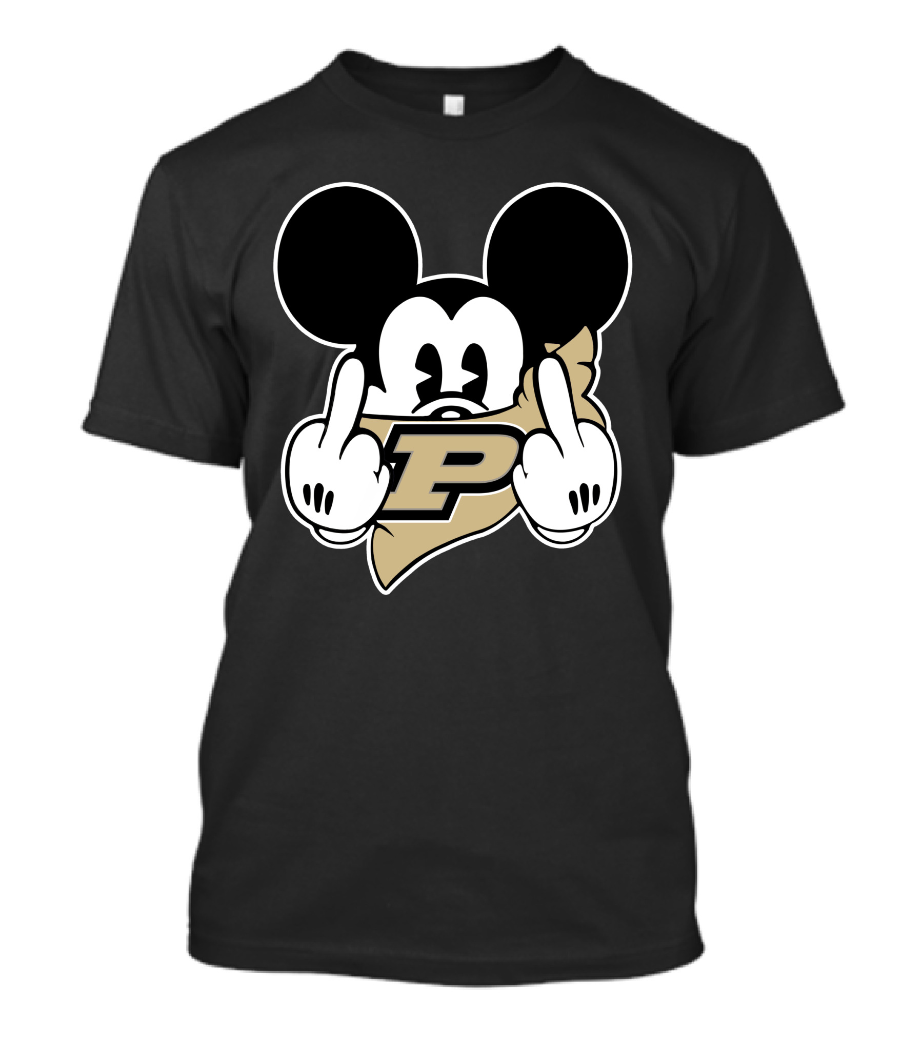 Purdue Boilermakers Mickey Middle Finger T-Shirt