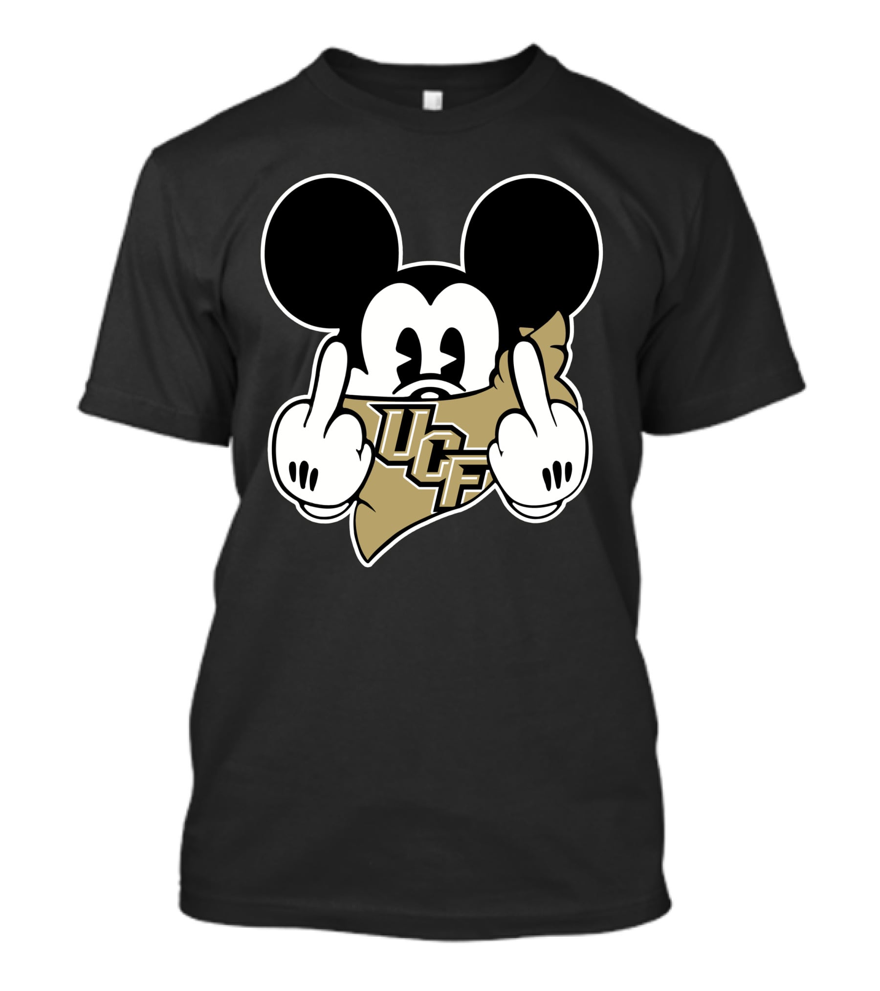 UCF Knights Mickey Middle Finger Gesture T-Shirt