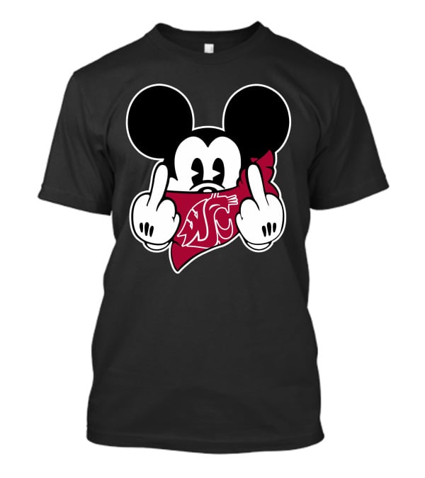 Washington State Cougars WSU Mickey Mouse T-Shirt