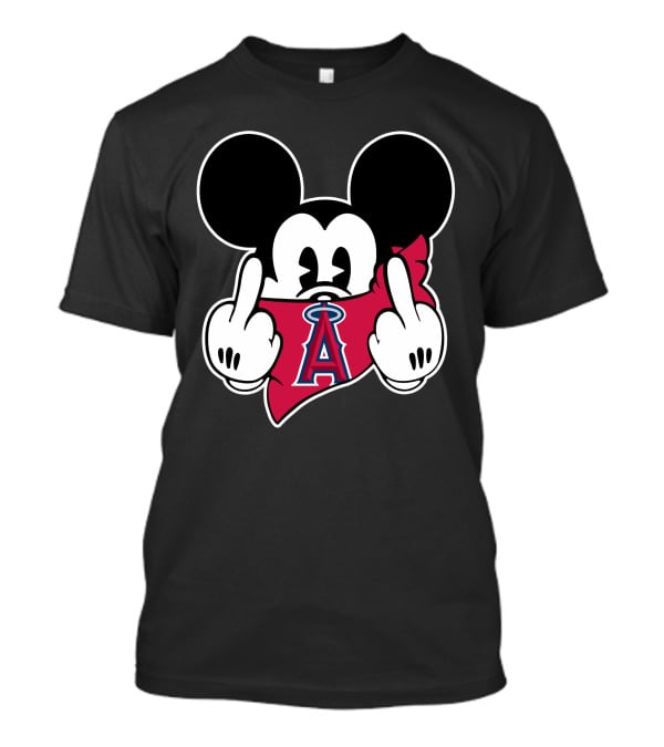 Angels Mickey Middle Finger Bandana T-Shirt