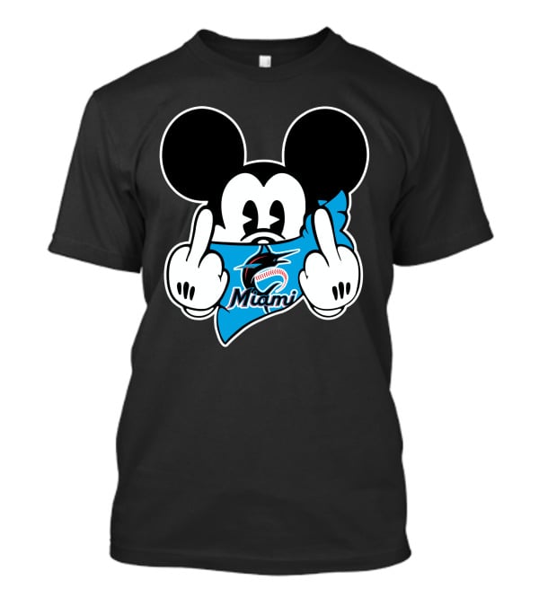 Miami Marlins Mickey Baseball T-Shirt