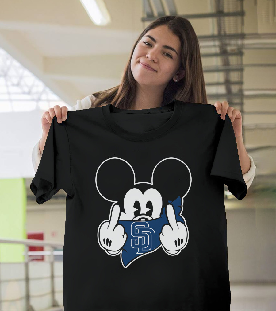 SD Padres Mickey Gesture T-Shirt
