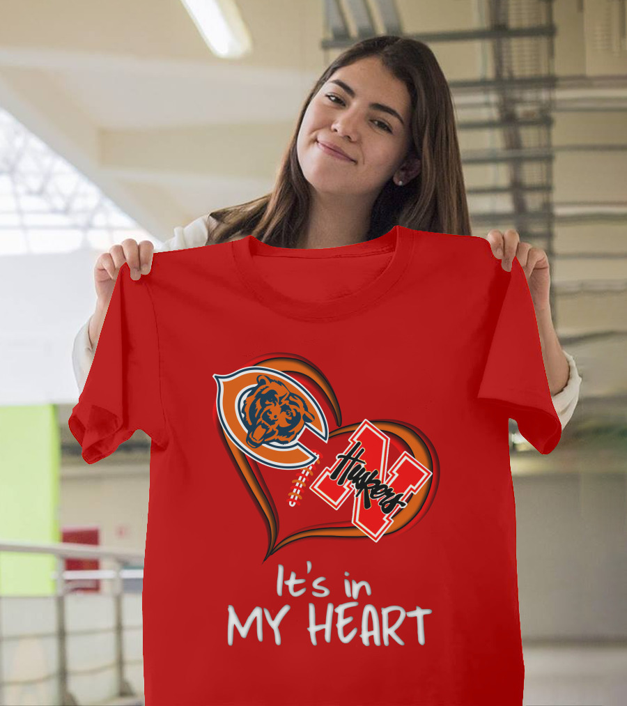 Bears Huskers It's in My Heart T-Shirt