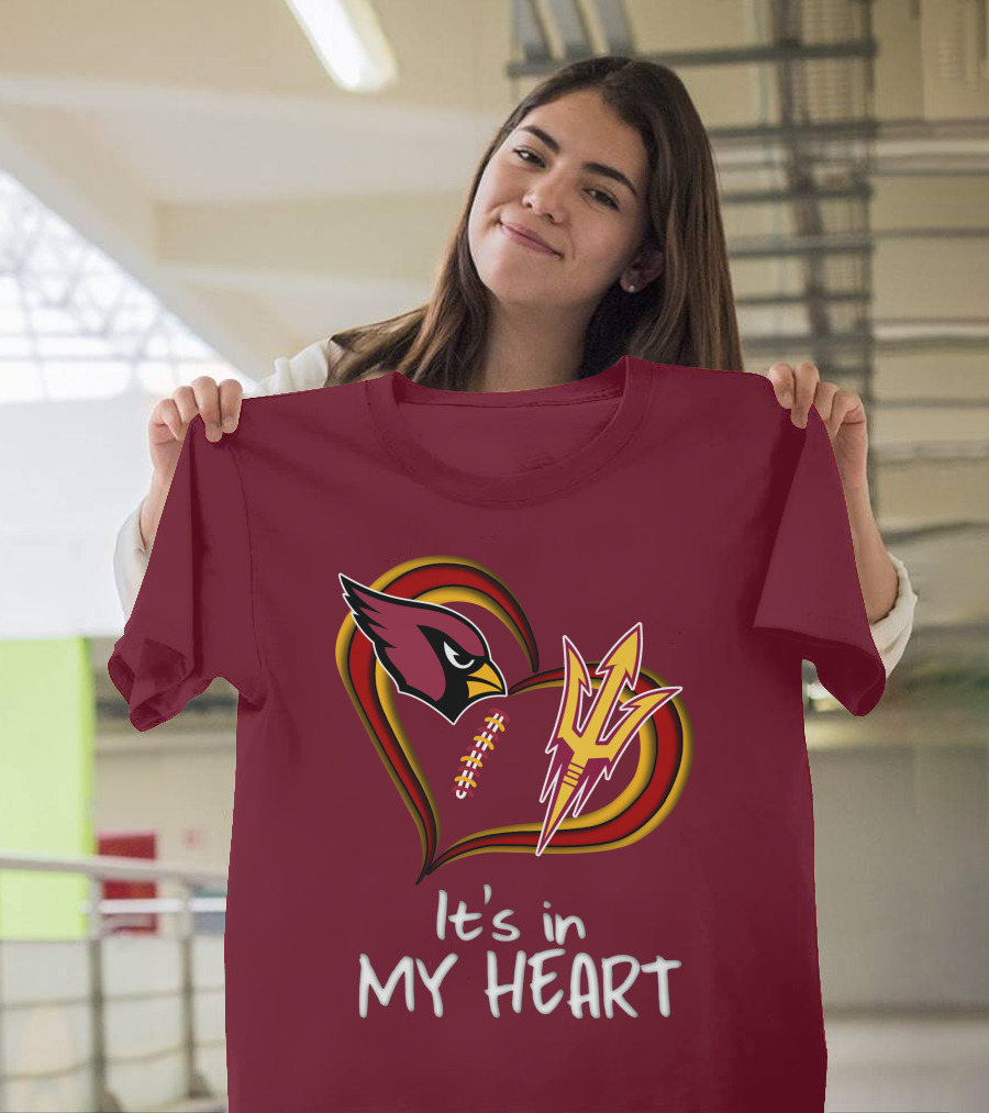 Arizona Cardinals Sun Devils It's In My Heart T-Shirt