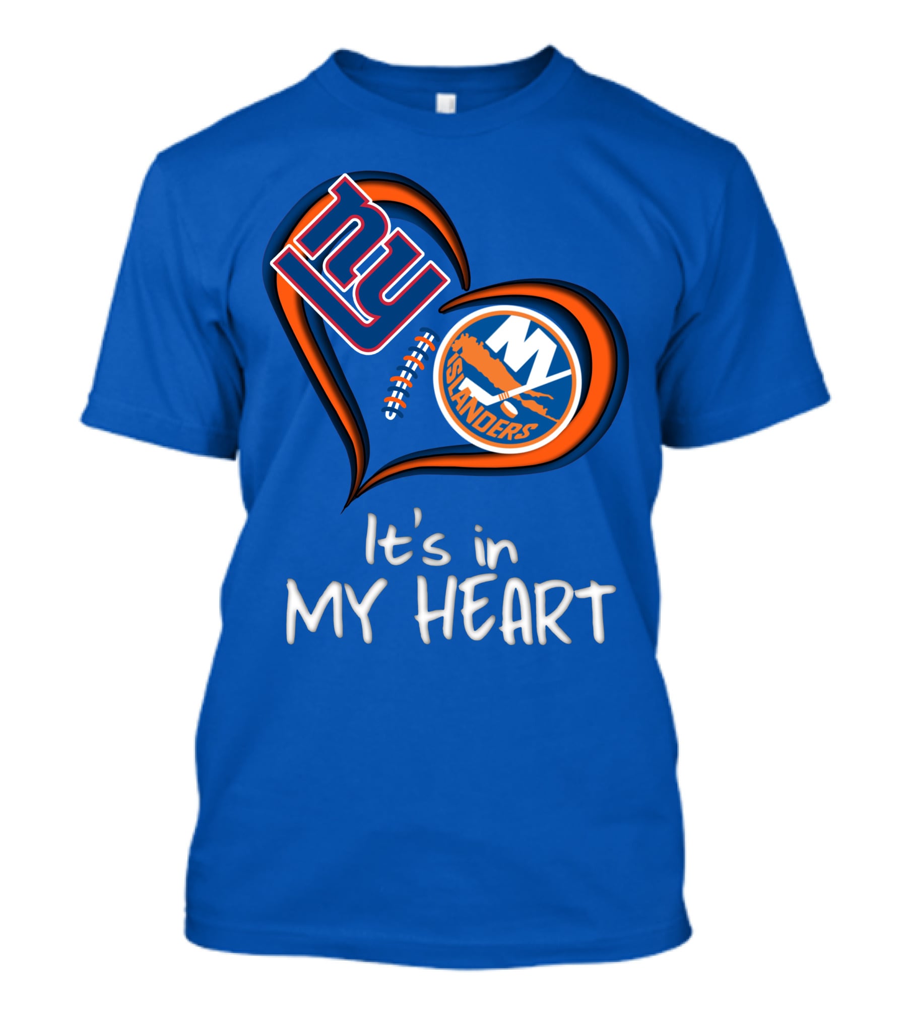 Ny Giants Islanders It's In My Heart T-Shirt