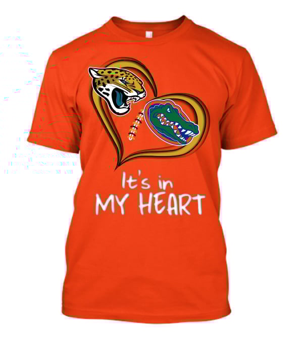It's In My Heart Jaguars Gators T-Shirt
