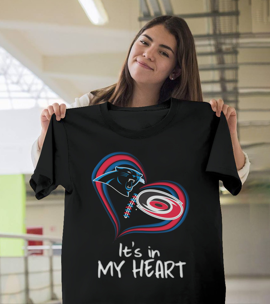Panthers Hurricanes It's in My Heart T-Shirt