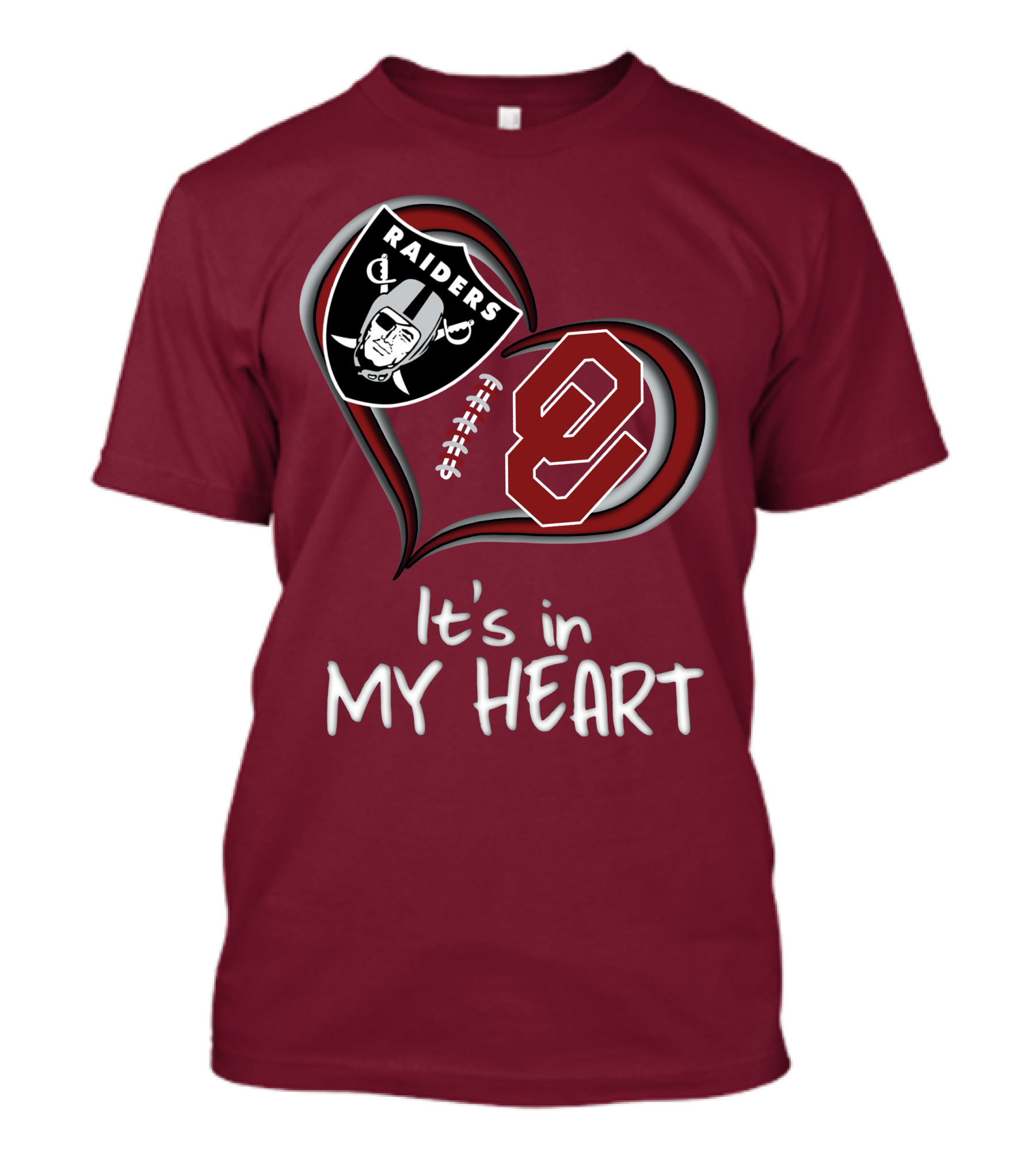 Raiders Sooners It's In My Heart T-Shirt