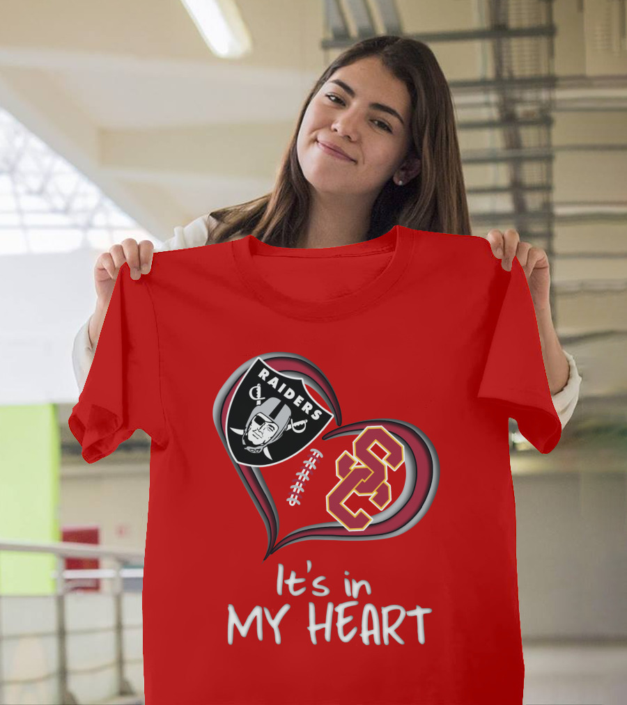 Raiders Trojans It's In My Heart T-Shirt