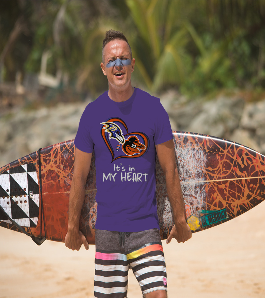 Ravens Orioles It's In My Heart T-Shirt