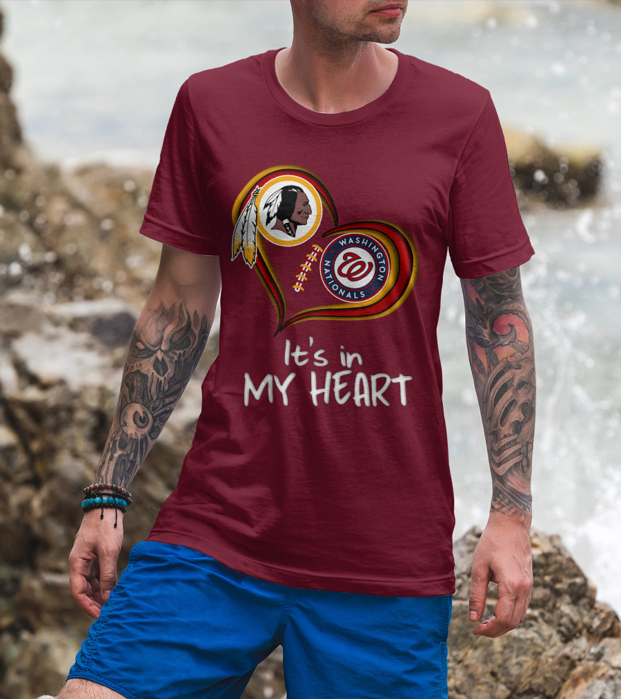 Washington Redskins Nationals It's In My Heart T-Shirt