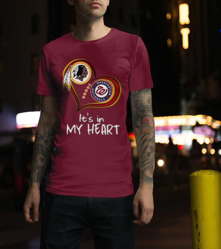 Washington Redskins Nationals It's In My Heart T-Shirt