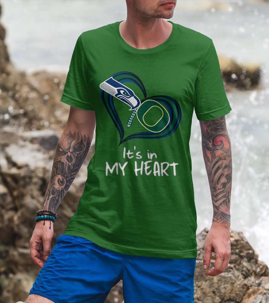 Seahawks Ducks It's In My Heart T-Shirt