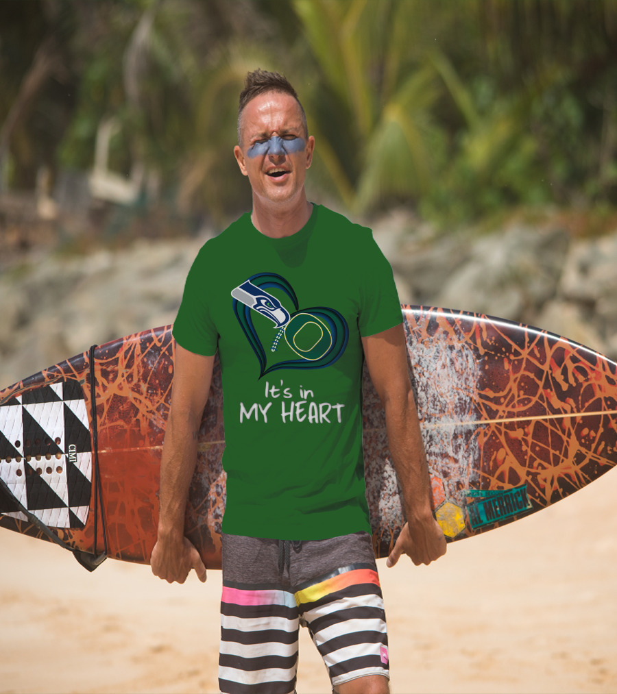 Seahawks Ducks It's In My Heart T-Shirt