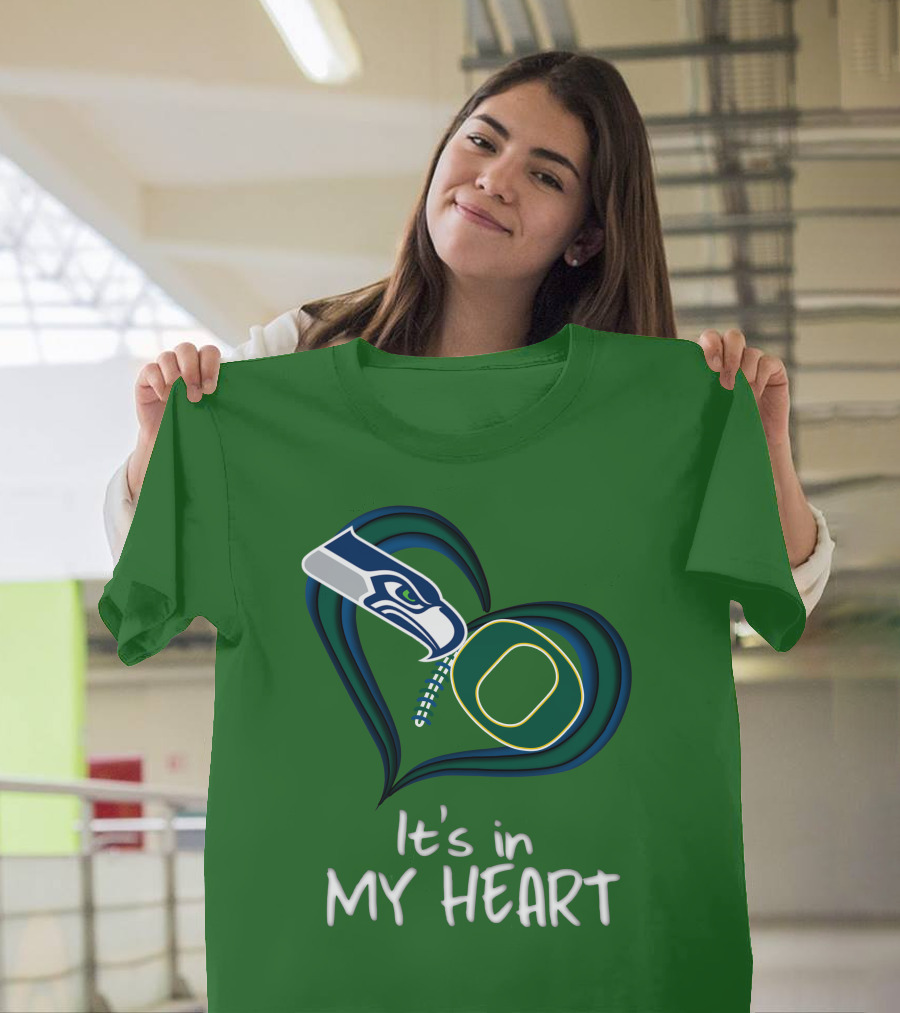 Seahawks Ducks It's In My Heart T-Shirt