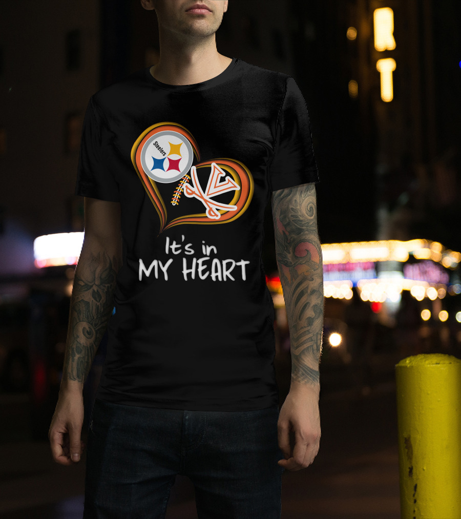 Steelers Virginia Cavaliers It's In My Heart T-Shirt