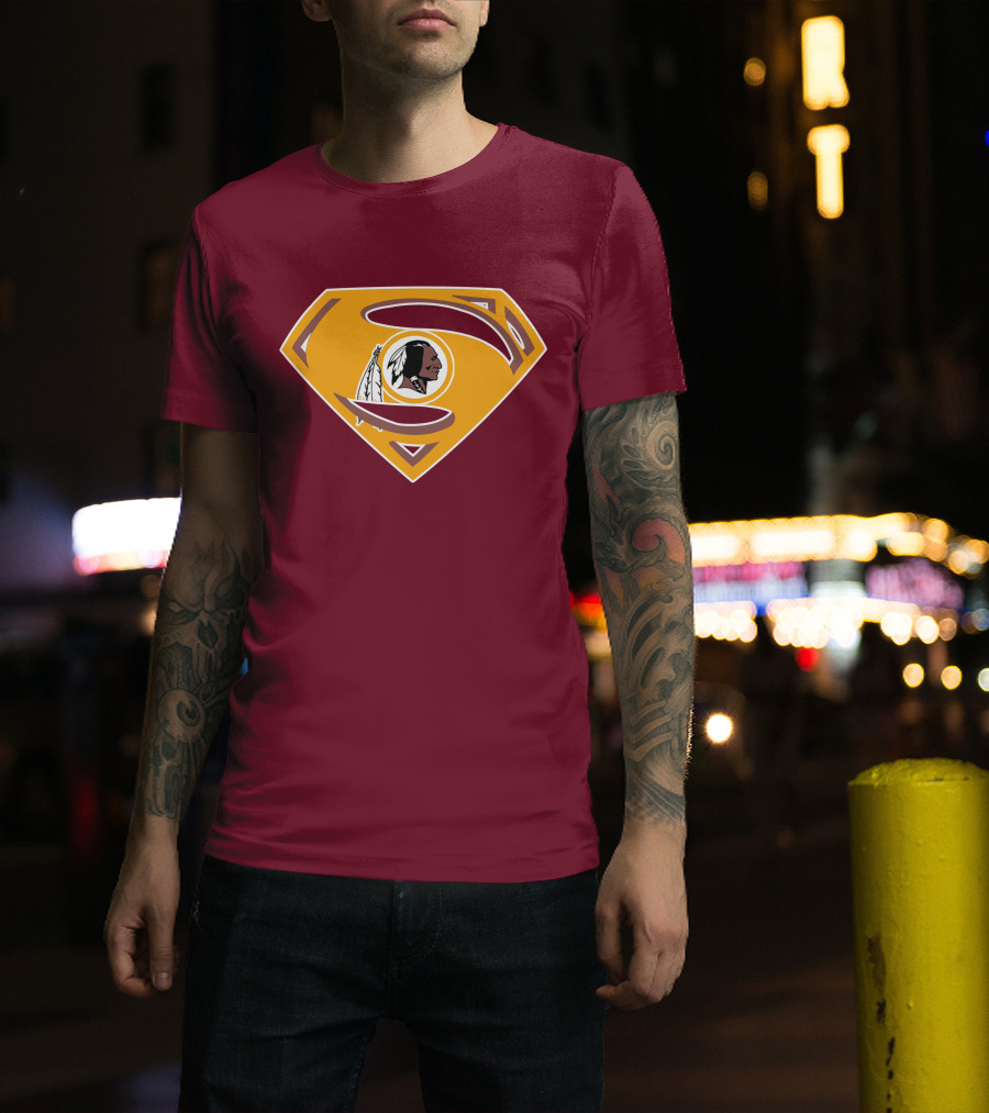 Redskins Superman Logo Mashup T-Shirt