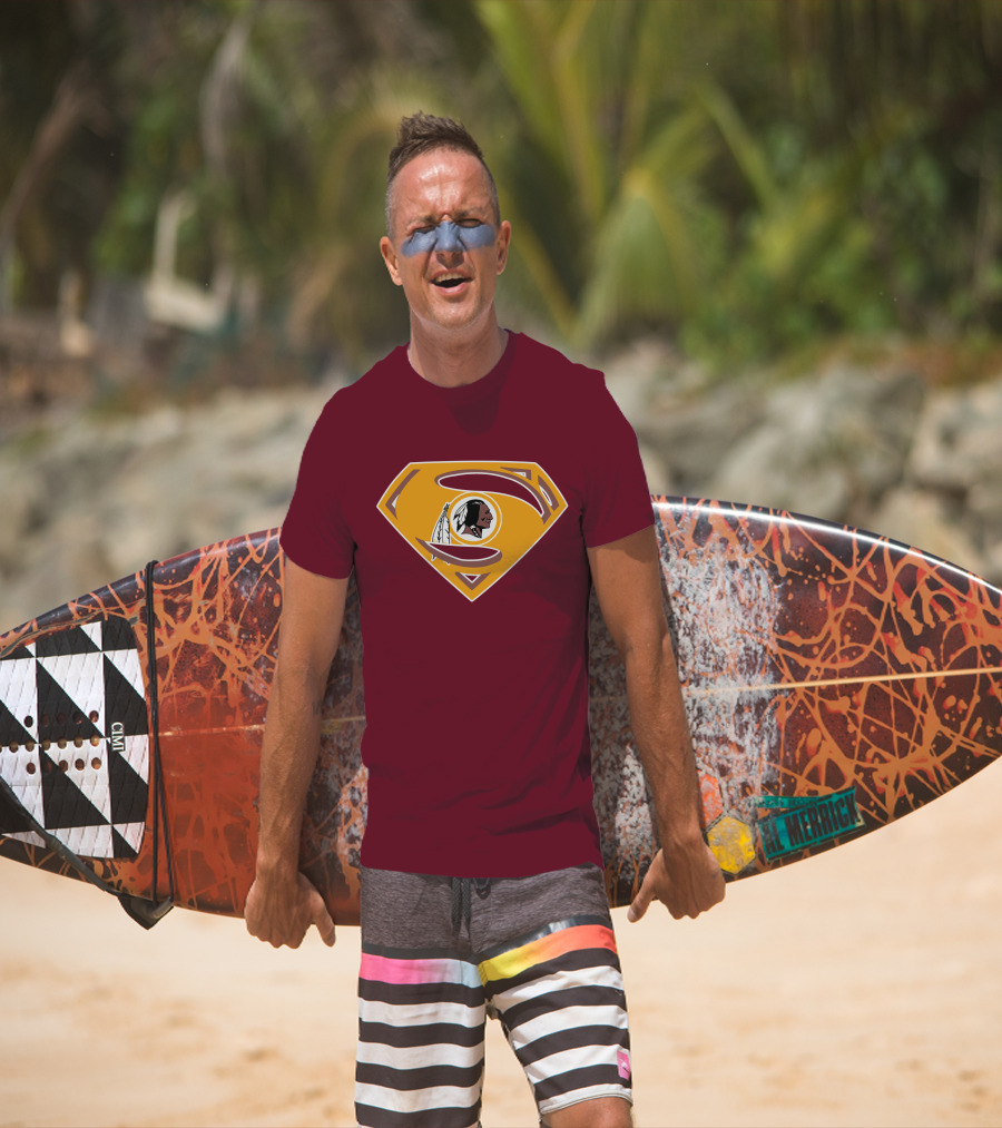 Redskins Superman Logo Mashup T-Shirt