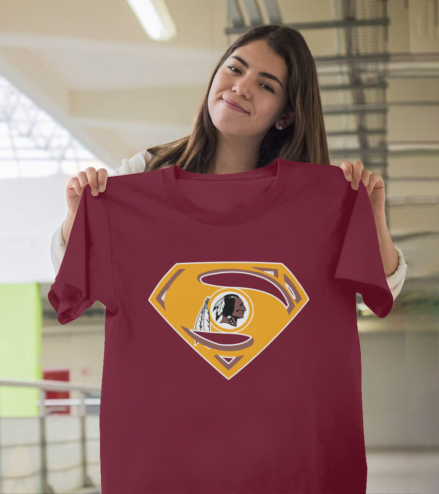 Redskins Superman Logo Mashup T-Shirt