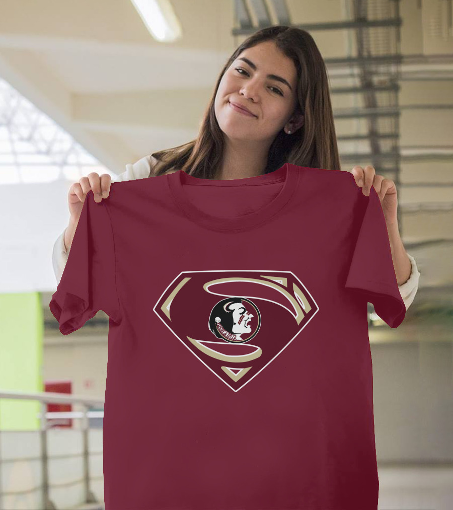 Seminoles Superman Logo Mashup With Florida State T-Shirt