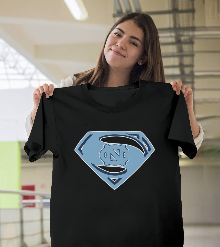 Tar Heels UNC Superman Emblem T-Shirt