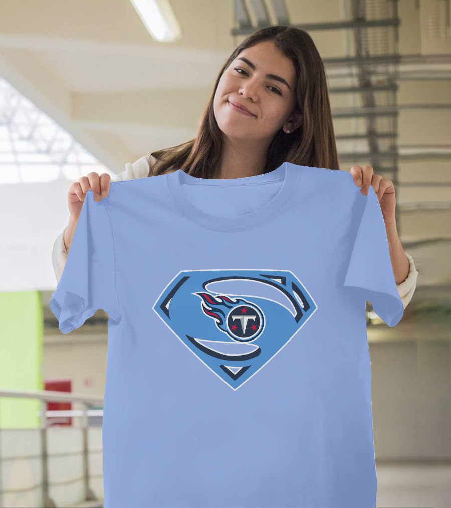 Tennessee Titans Superman Logo Fusion T-Shirt