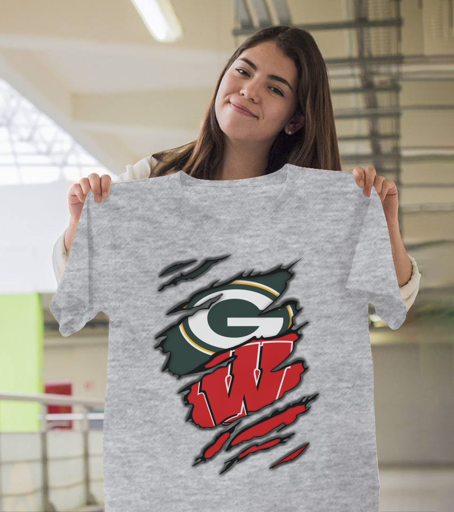 Packers Badgers Green Bay Wisconsin Football Fans T-Shirt