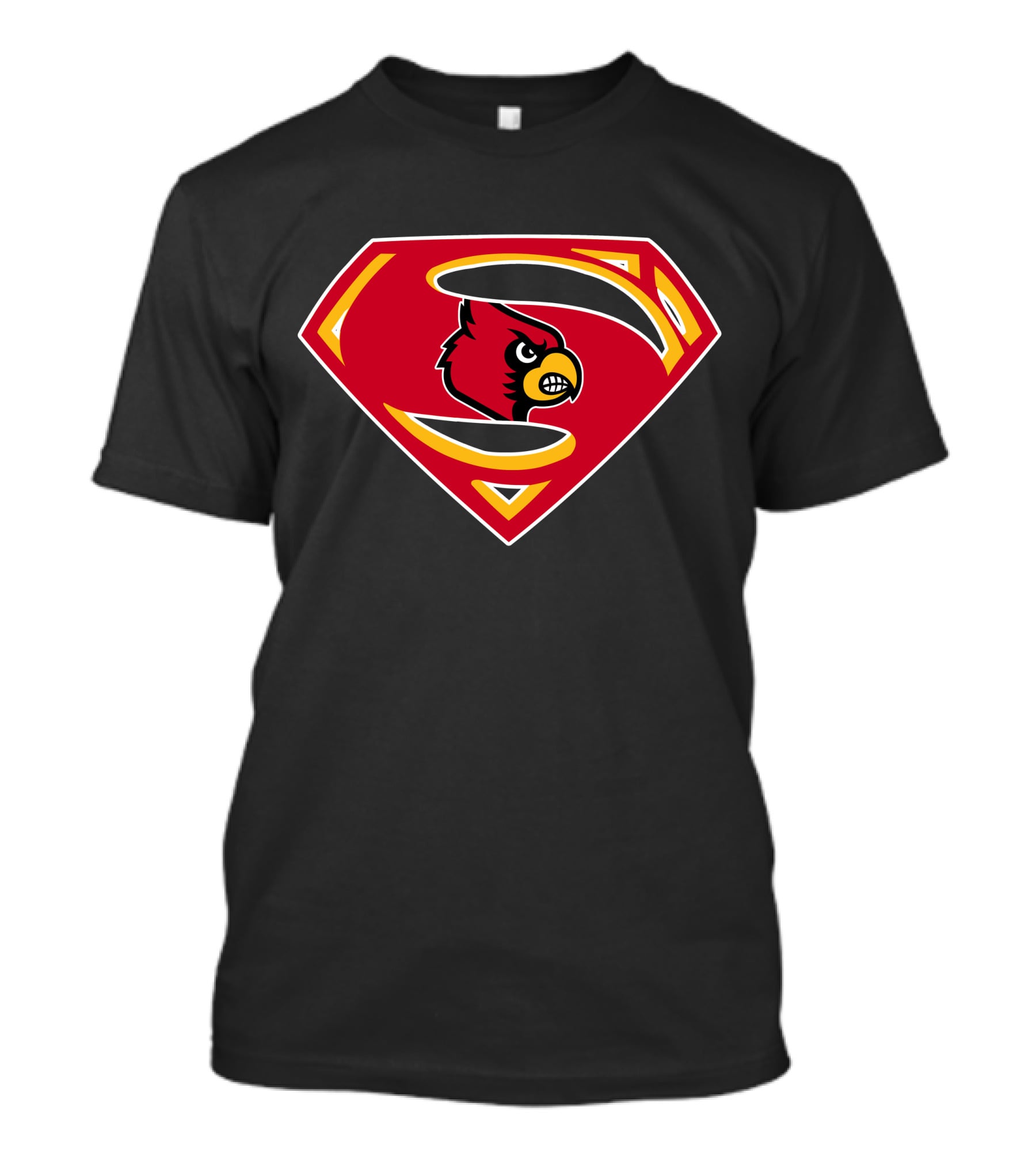 Superman Logo With Cardinals Bird Emblem T-Shirt