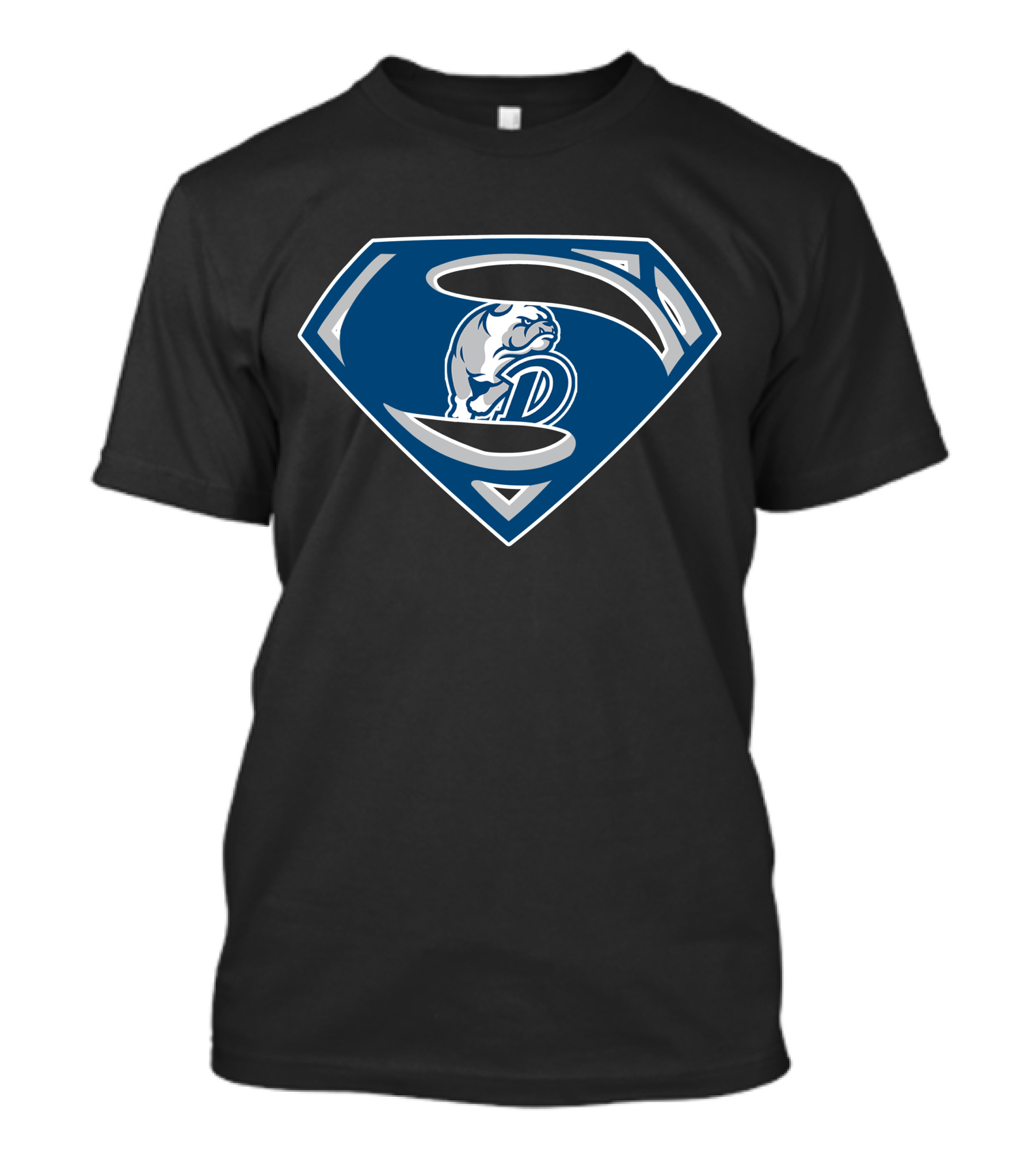 Superman Logo Dark Bulldogs Emblem T-Shirt