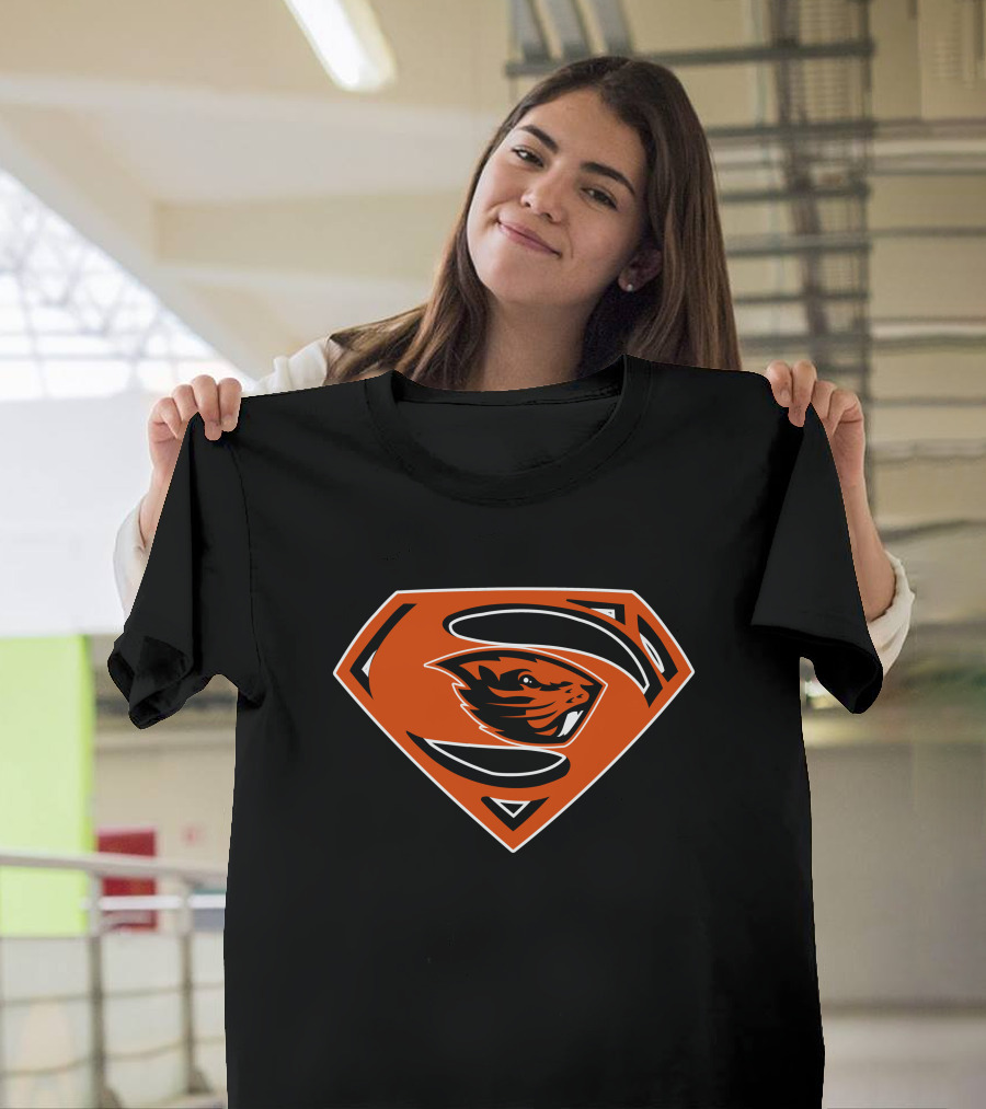 Superman Oregon State Beavers T-Shirt