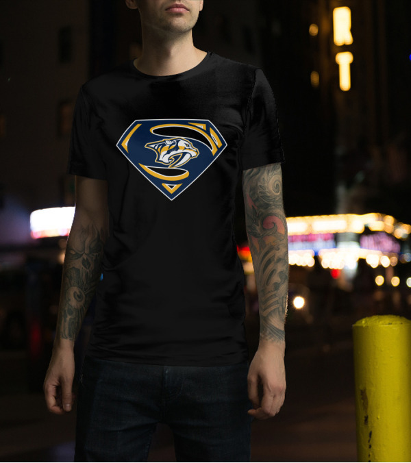 Superman Nashville Predators T-Shirt