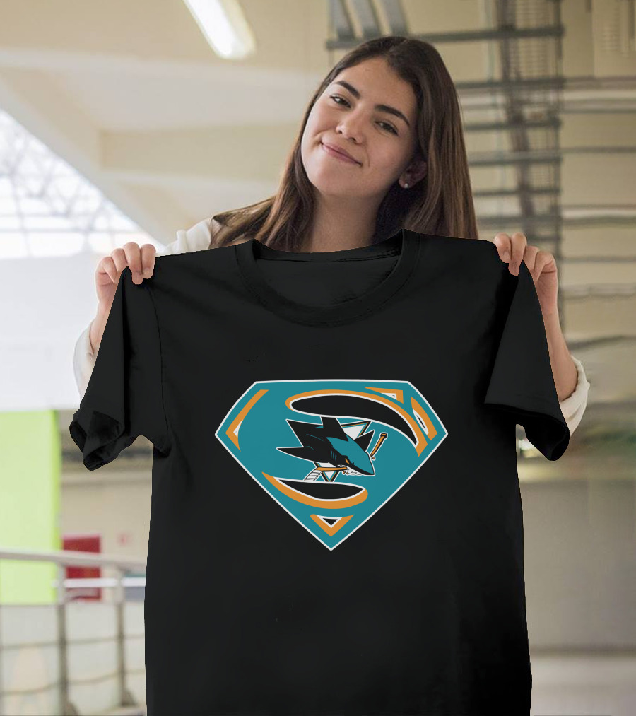 San Jose Sharks Superman T-Shirt