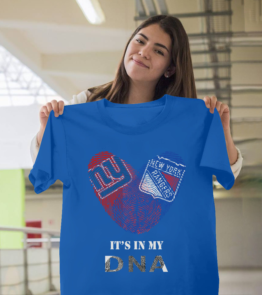 Giants New York Rangers It's In My Dna T-Shirt