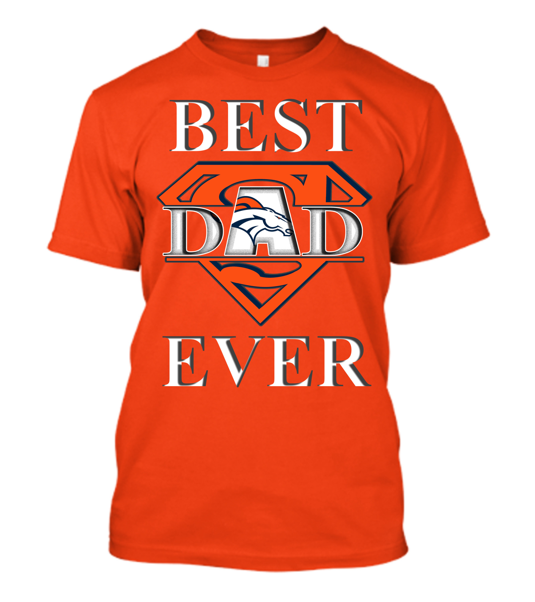 Best Dad Ever Broncos Superman T-Shirt