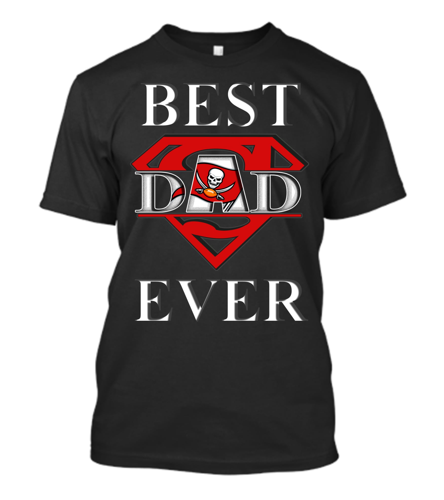 Best Dad Ever Buccaneers Super Dad T-Shirt