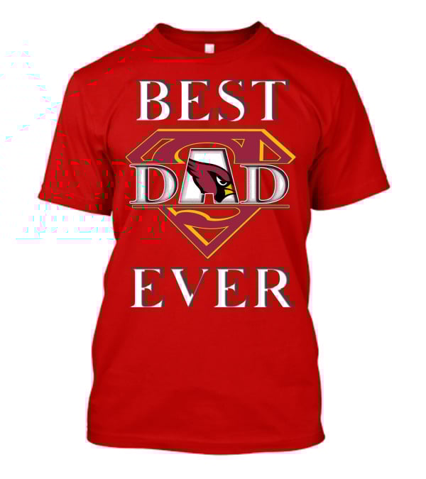 Best Dad Ever Cardinals Super Dad T-Shirt