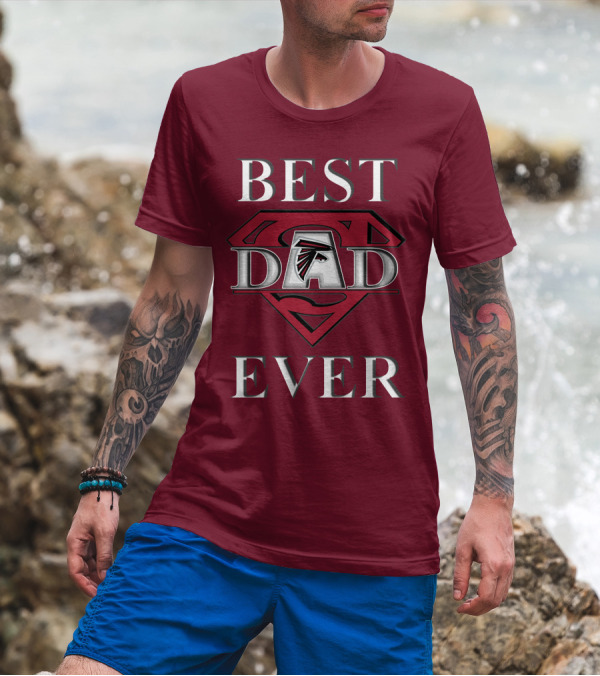 Best Dad Ever Falcons Super Dad T-Shirt