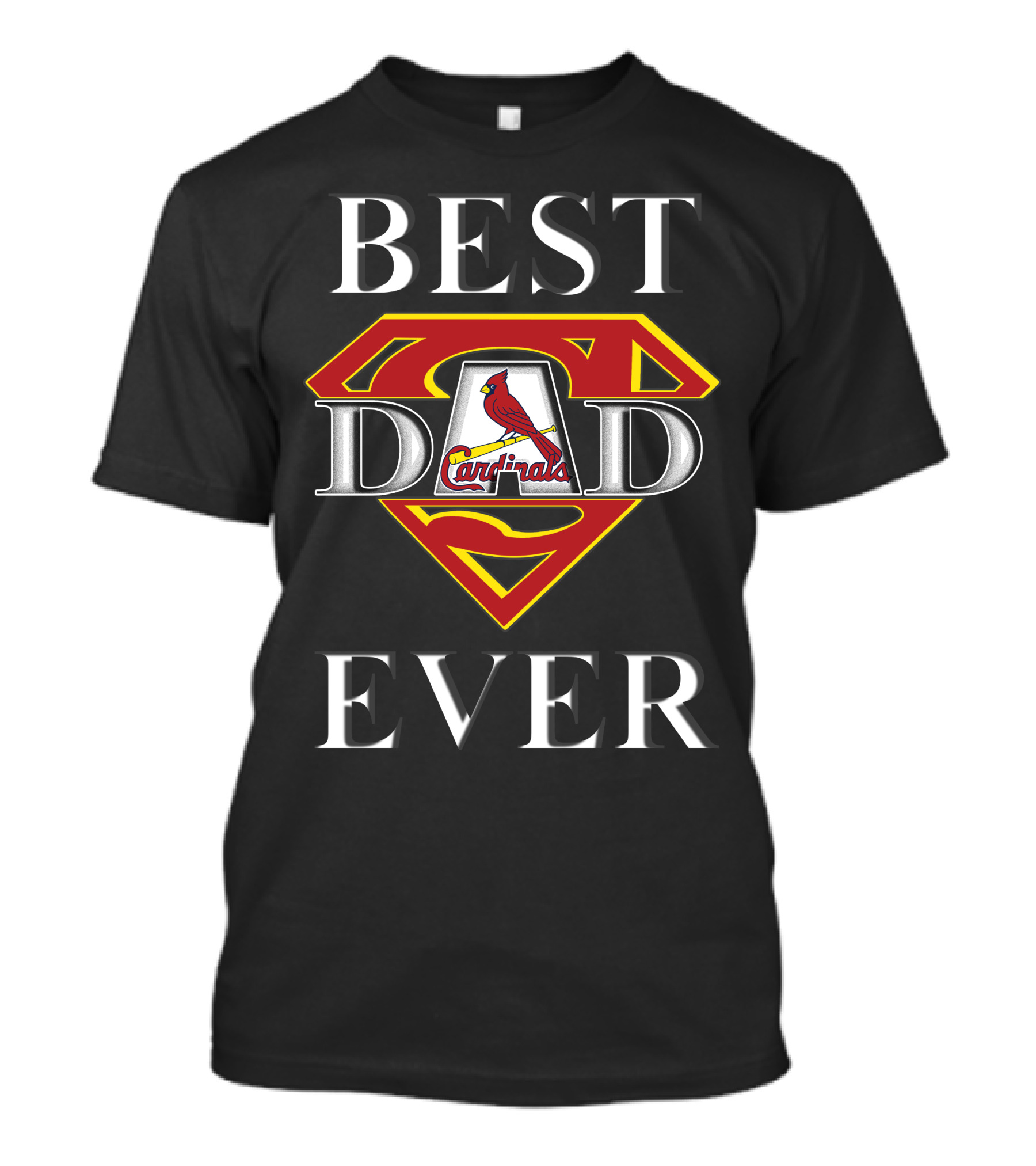 St. Louis Cardinals Best Dad Ever Superhero T-Shirt