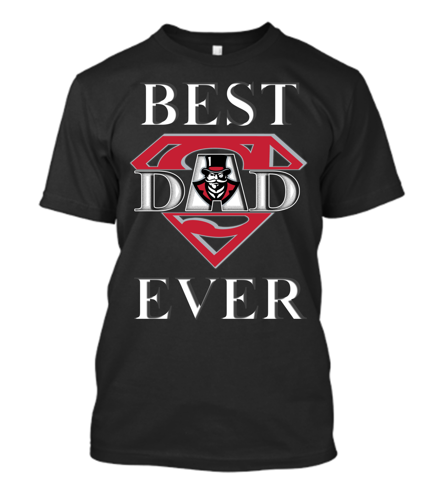 Best Dad Ever Austin Peay Superman T-Shirt