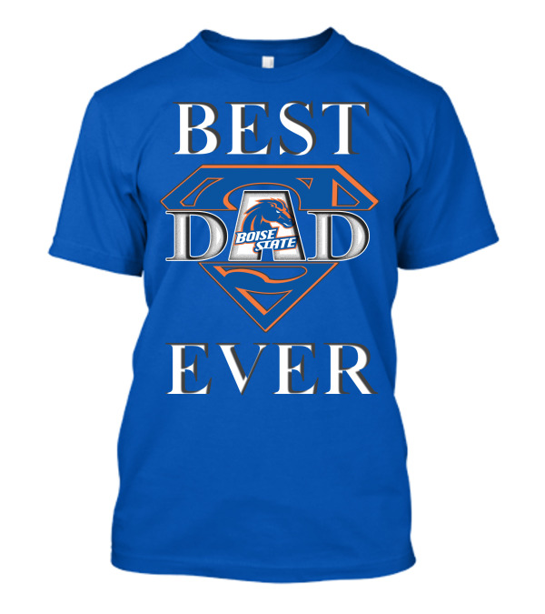 Boise State Broncos Best Dad Ever Superman T-Shirt