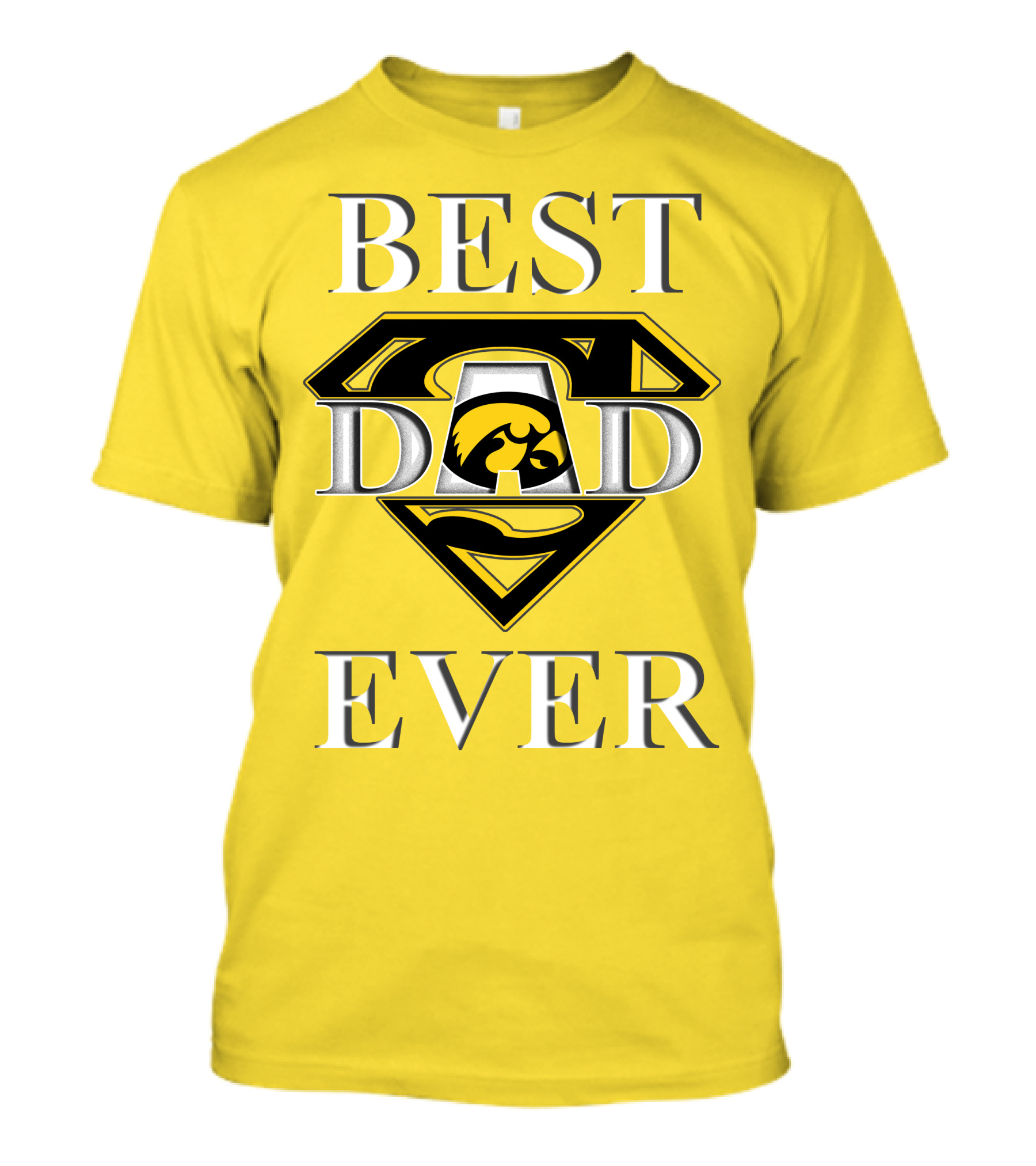Best Dad Ever Iowa Hawkeyes Superman T-Shirt