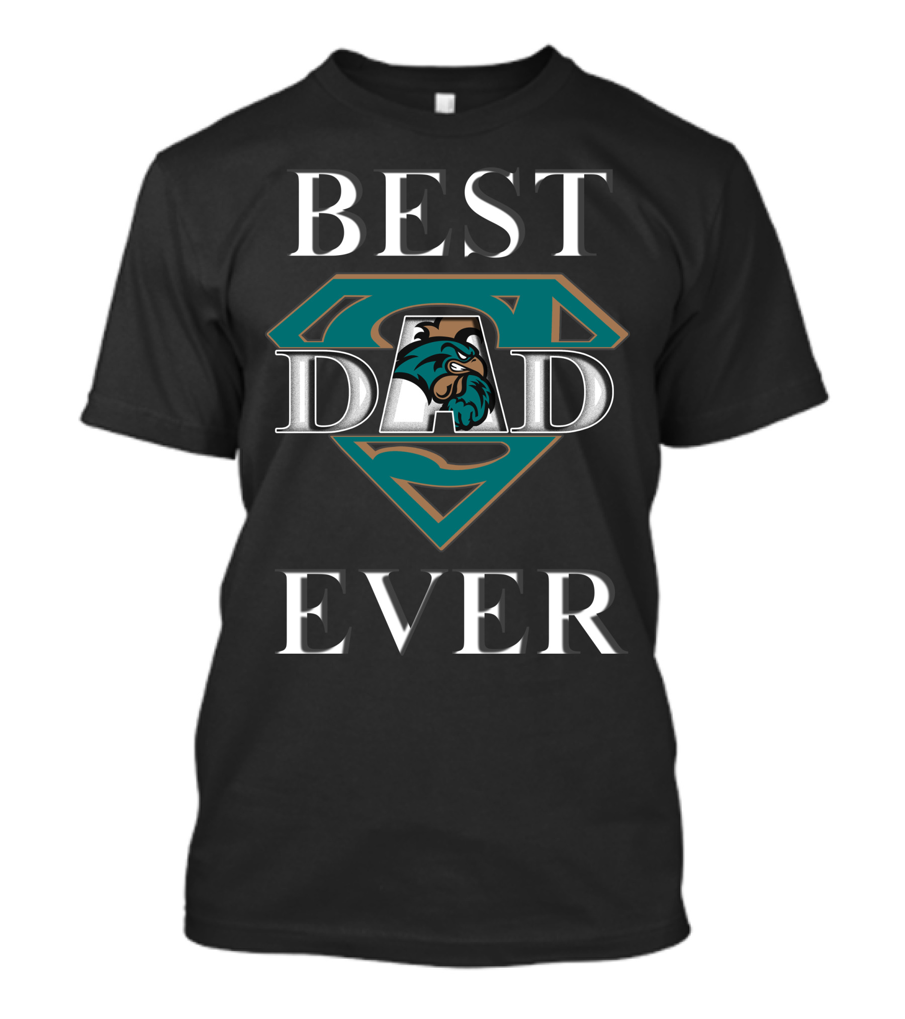 Coastal Carolina Chanticleers Best Dad Ever Superman T-Shirt