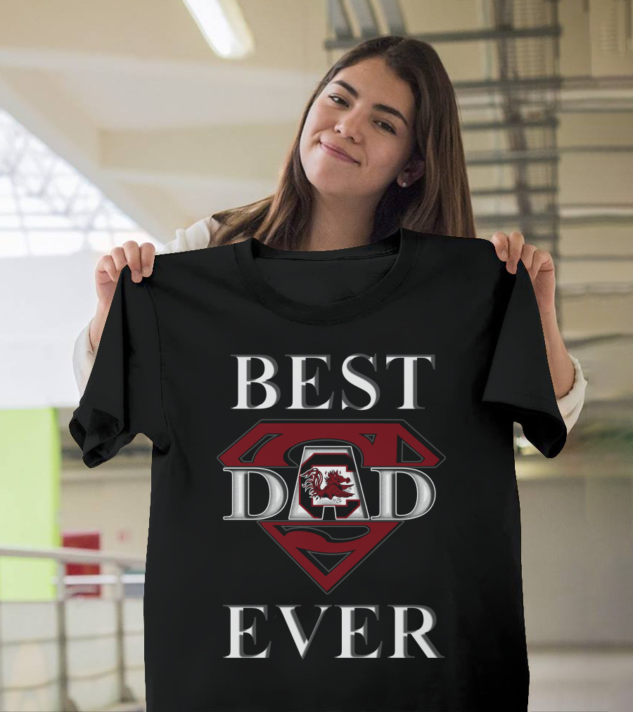 Best Dad Ever South Carolina Gamecocks Dad Superman T-Shirt