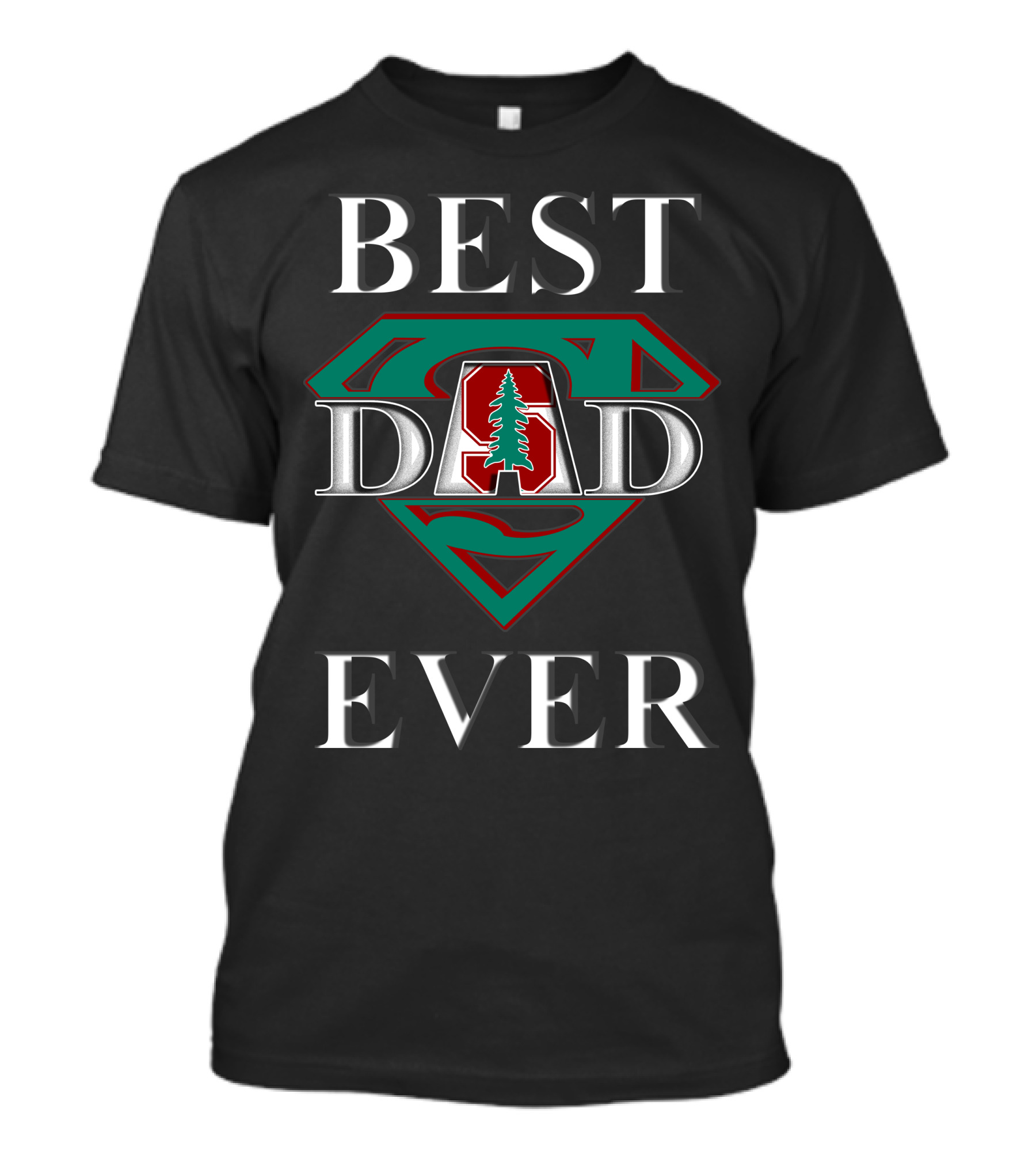 Stanford Cardinal Best Dad Ever Super Dad T-Shirt