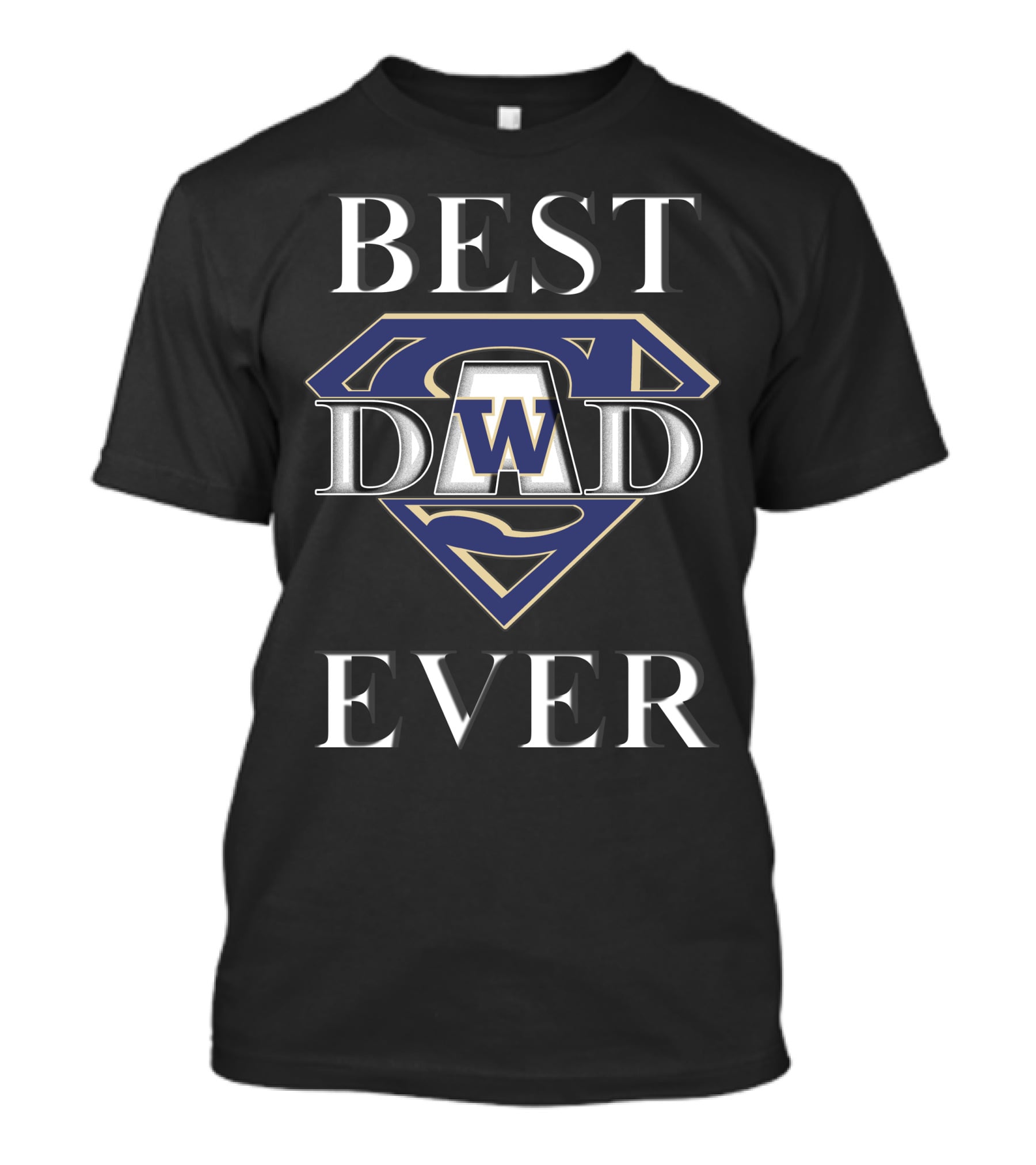 Best Dad Ever Washington Huskies Super Dad T-Shirt