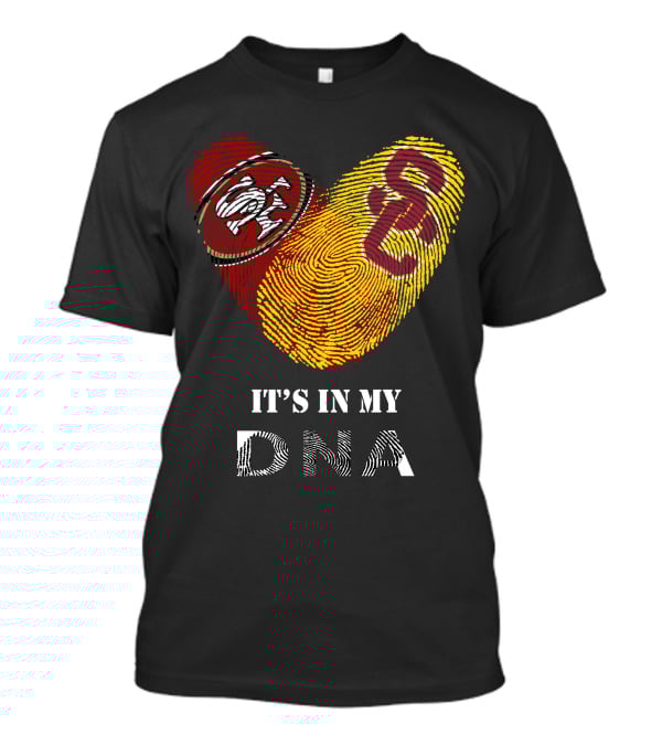 49ers And Usc Trojans It's In My Dna T-Shirt