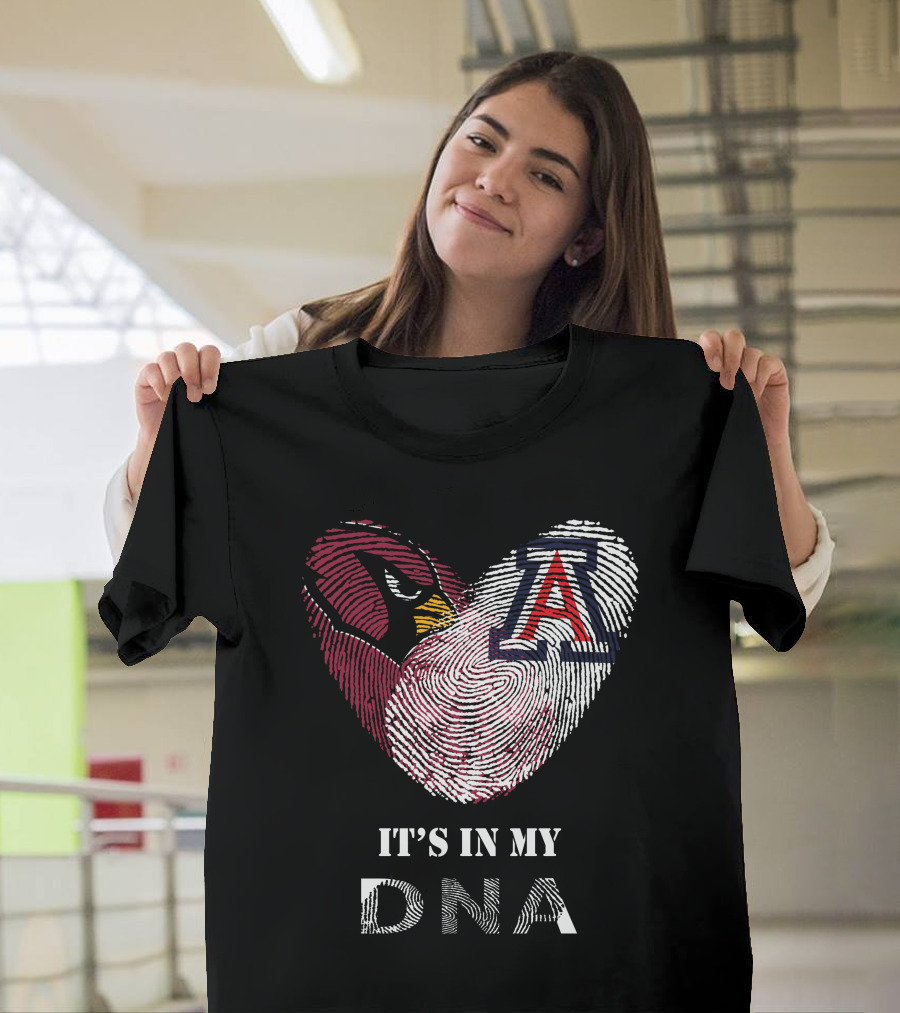 Arizona Cardinals And Wildcats It's In My Dna T-Shirt