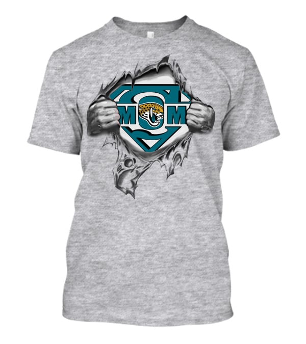 Jaguars Super Mom Emblem Peeling T-Shirt