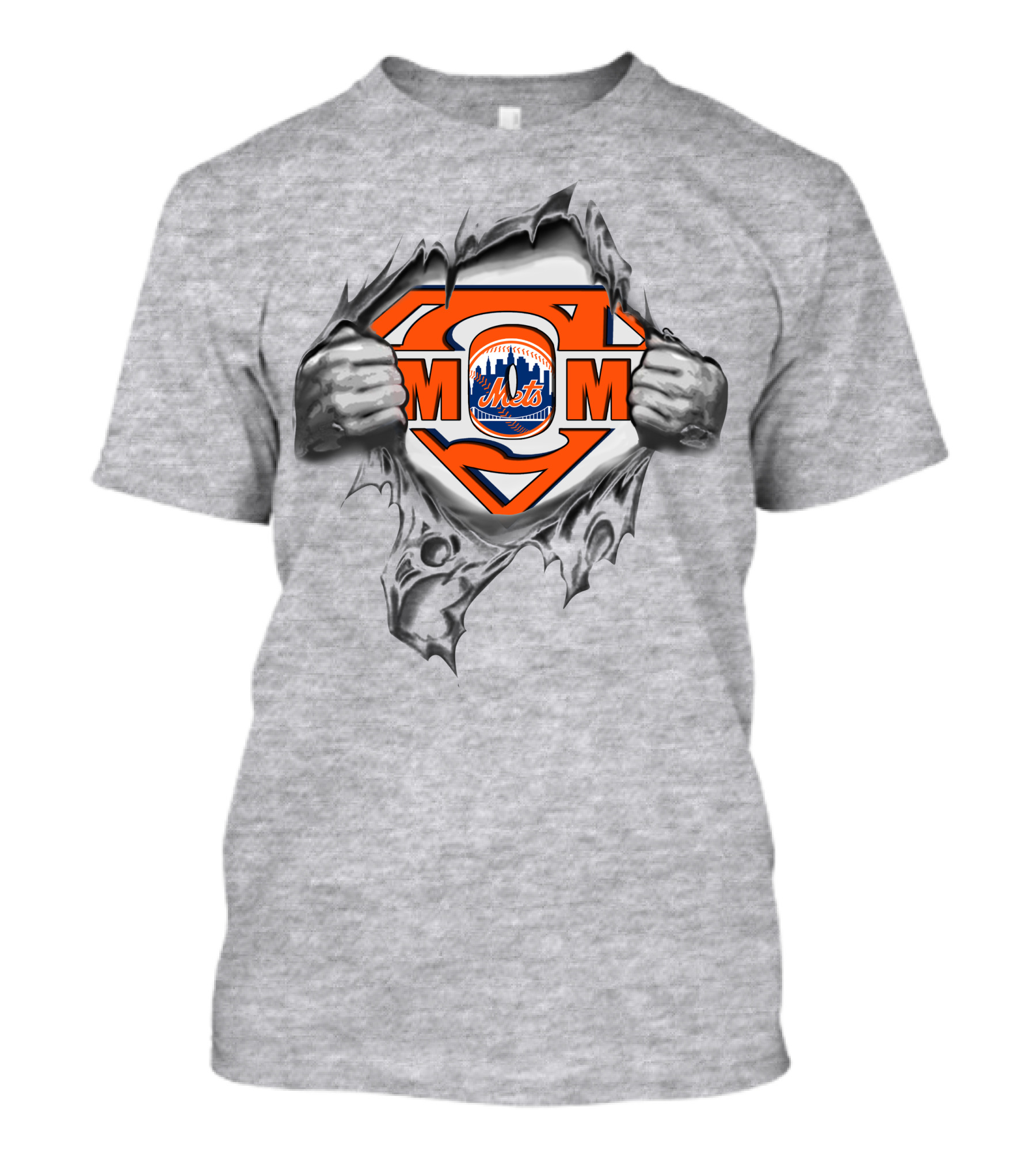 Mets Supermom Logo New York City Baseball Emblem T-Shirt