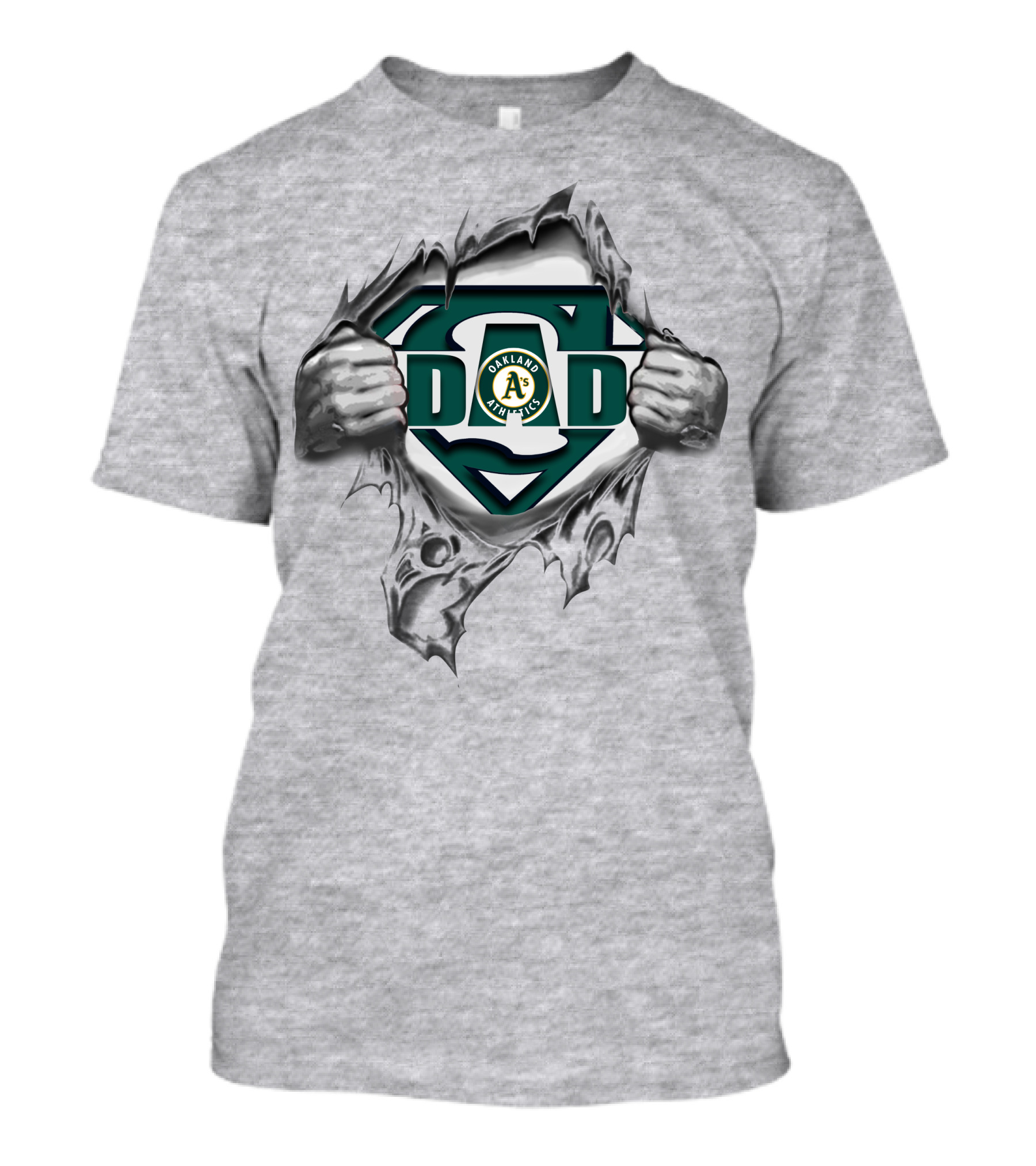 Oakland Athletics A's Logo Super Dad T-Shirt